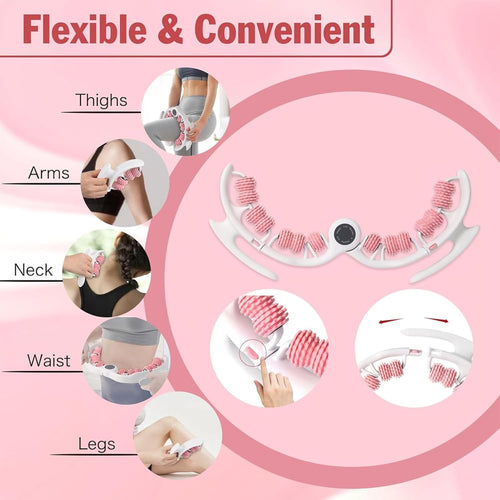 Cellulite Massager,Massage Roller Stick for Deep Tissue Relief and Lymphatic Drainage – Fascia Roller for Cellulite Massager & Muscle Recovery – Manual Body Sculpting Tool for Legs, Back, Thighs, Arms