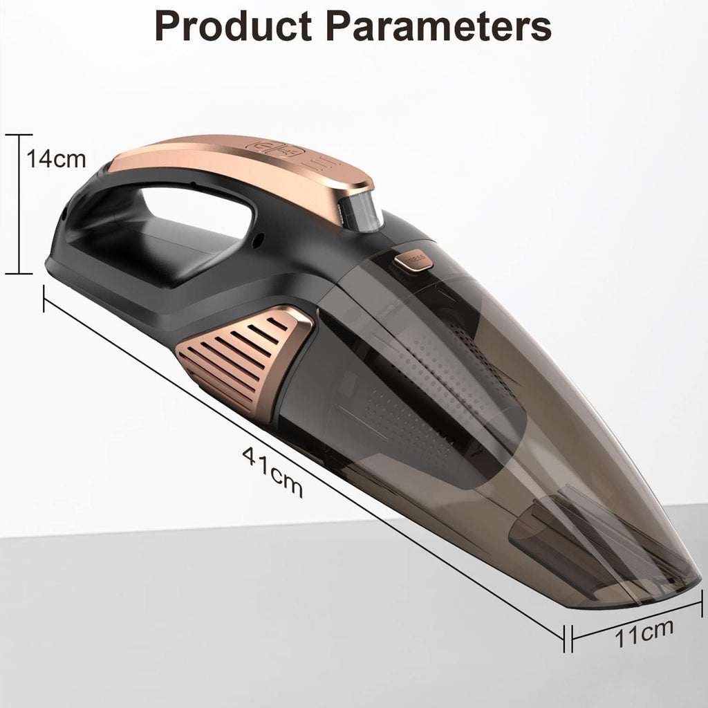 Car Vacuum Cleaner 7000PA 106W 12V Car Vacuum with LED Light Low Noise Wet and Dry Use Auto Vacuum Cleaner with 16.4FT(5M) Cord and Carrying Bag for All Vehicles