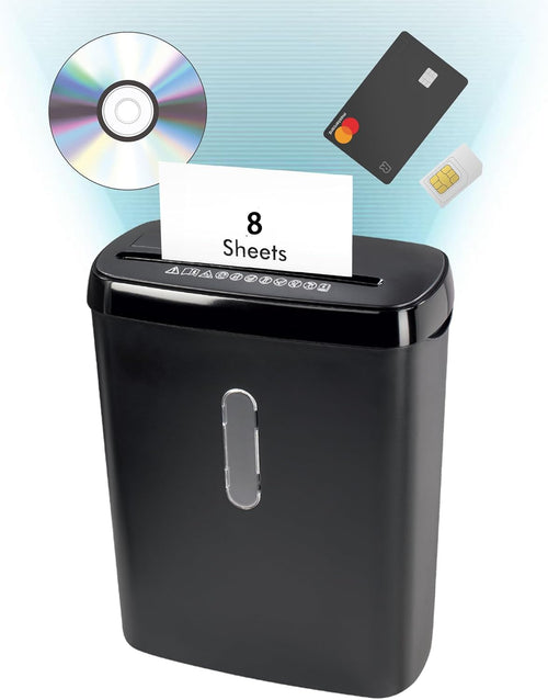 12L Paper Shredder Document Shredder 8-Sheet Securely Shreds Documents, Credit Cards, and CDs High-Performance Office Shredder Privacy Protection and Efficiency Booster