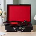 High-Fidelity Vinyl Record Player Turntable Vinyl Record Player 3-Speed Bluetooth Portable Suitcase Record Player with Built-in Speakers, Bluetooth Wireless Playback,Auto Off for Home Decoration